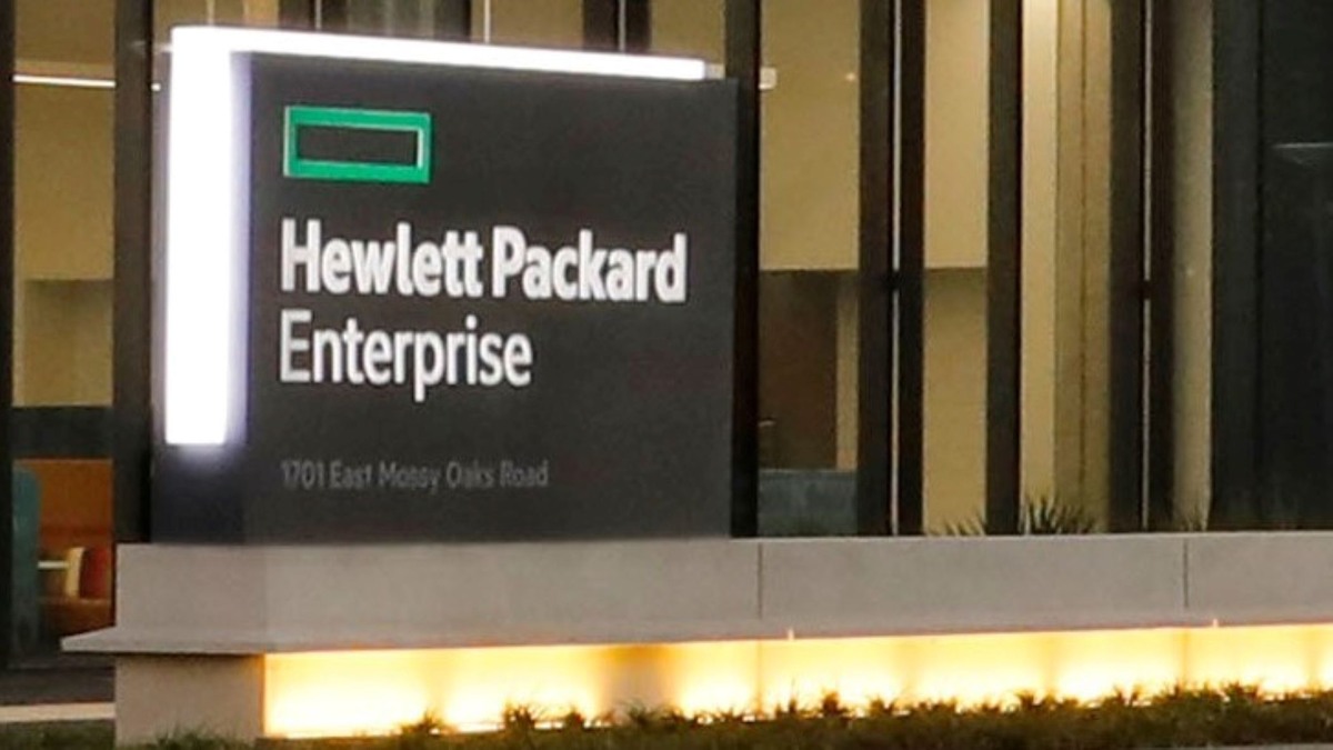 Entrada al edificio de HPE en Huston. Foto: (Especial)