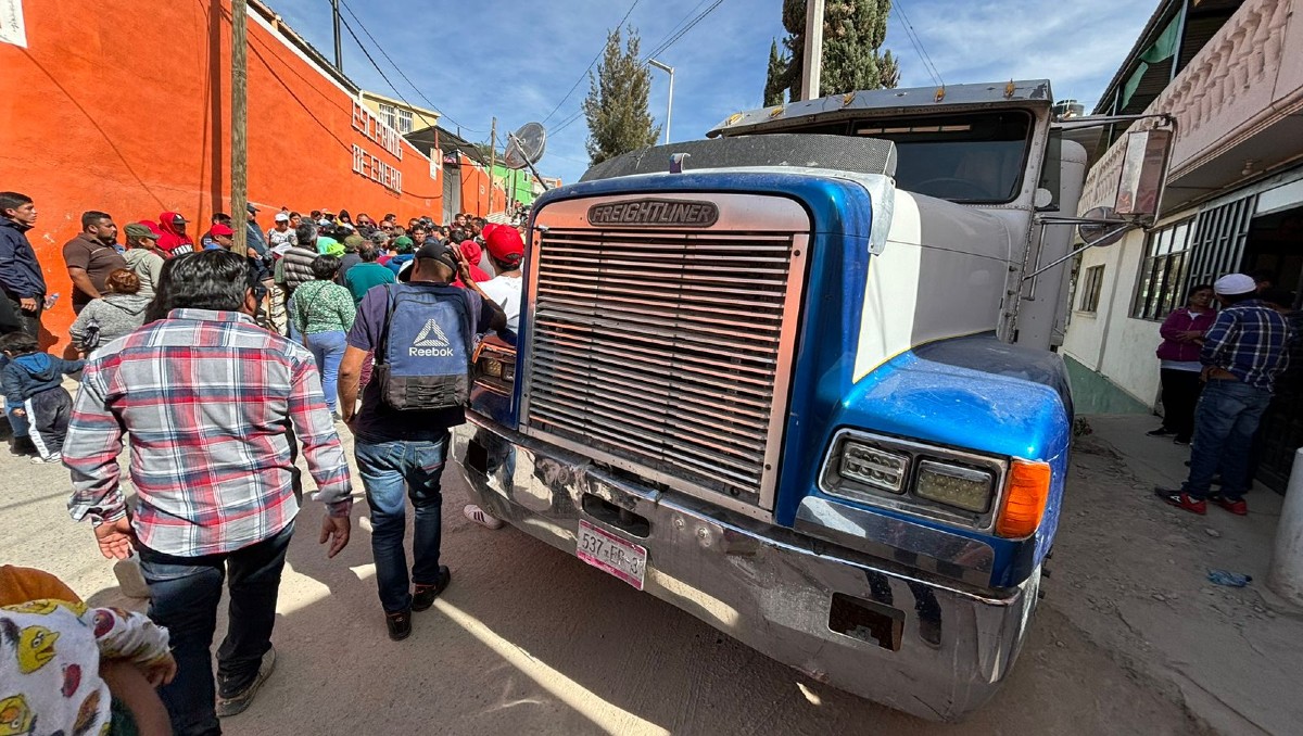 Hombre murió atropellado por camión de volteo. (Fernando Alonso)