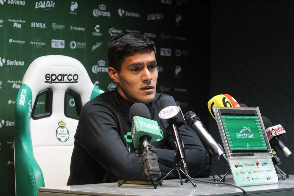 Santiago Nuñez, jugador de Santos Laguna. | Roberto Amaya