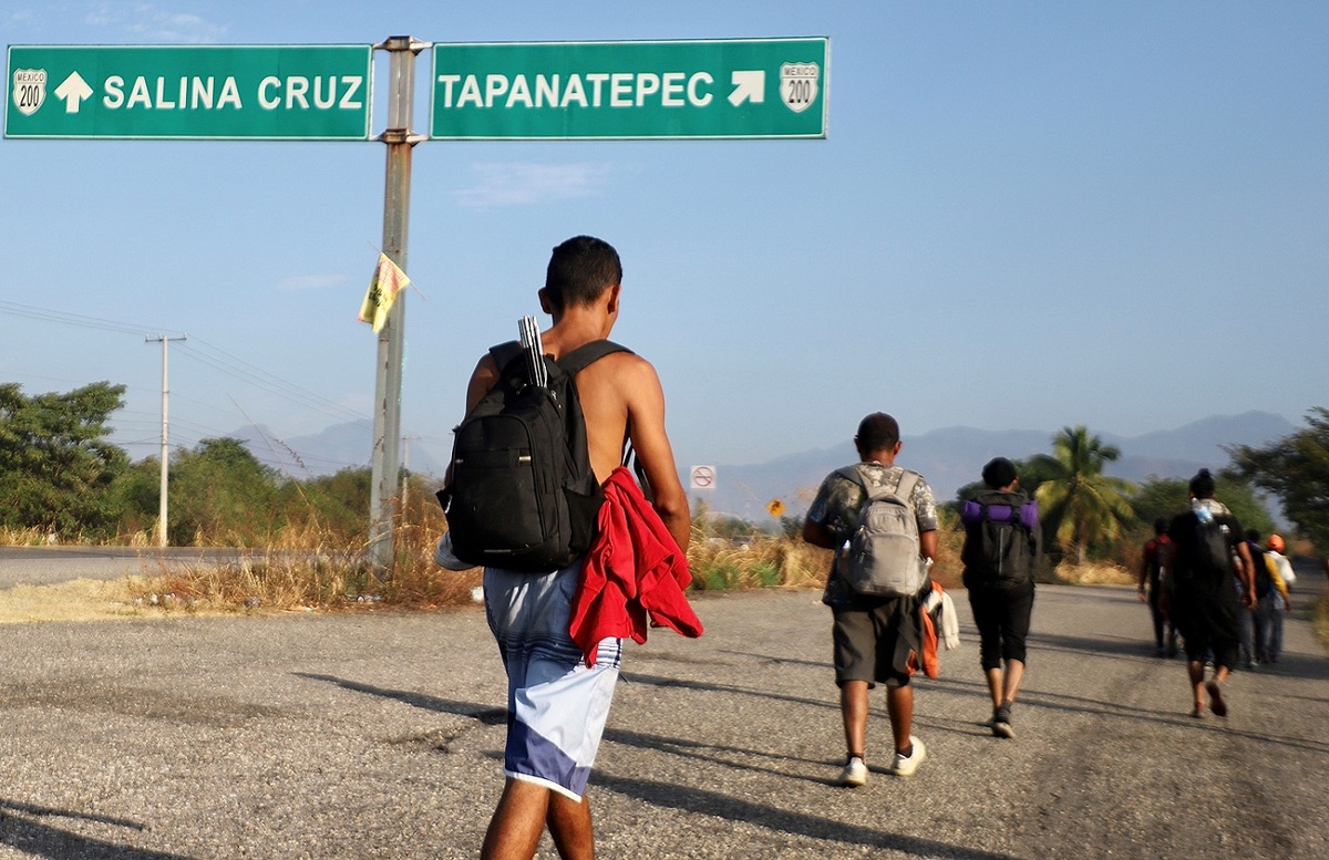 La caravana migrante en Oaxaca comenzó a disolverse. | Reuters