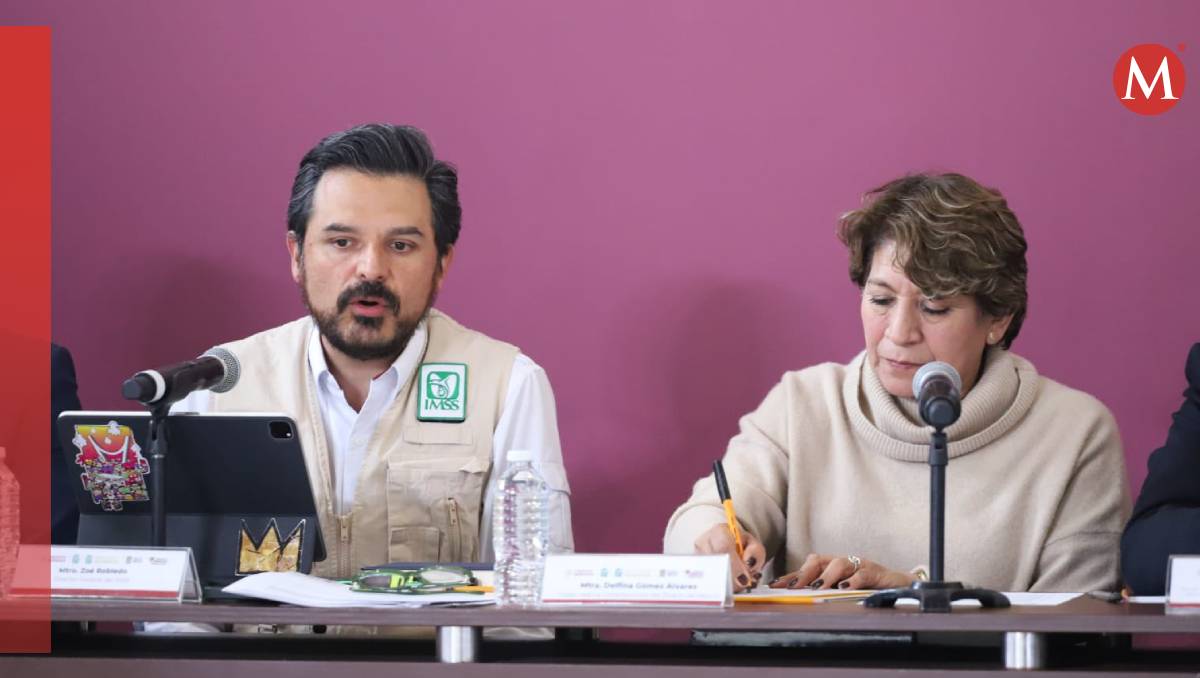 La gobernadora Delfina Gómez y el director del IMSS, Zoé Robledo | (Cuartoscuro)