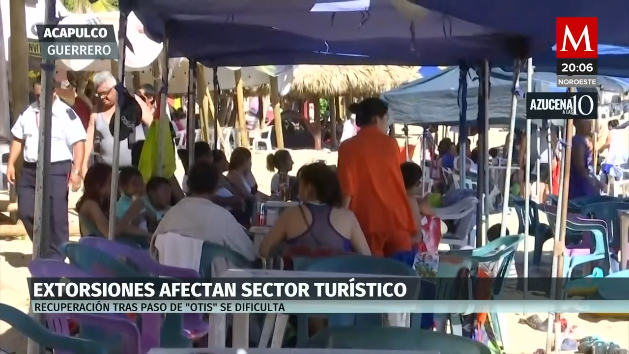 Extorsiones afecta el sector turístico en Acapulco