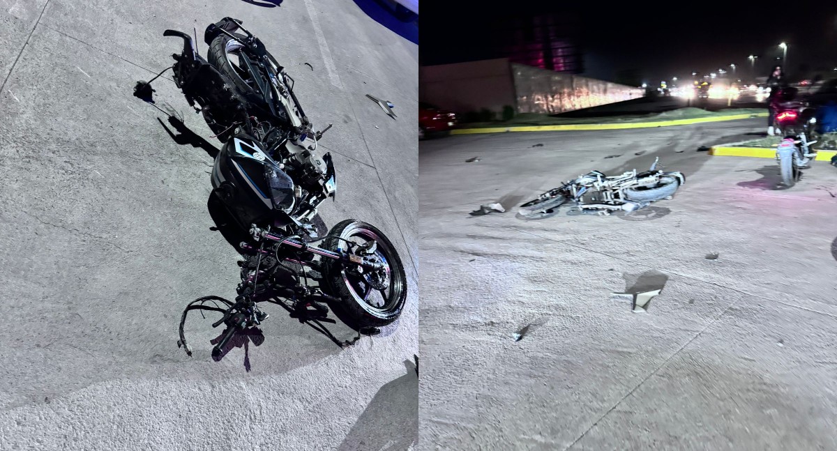 El motociclista resultó con fracturas en la pierna izquierda. | Especial