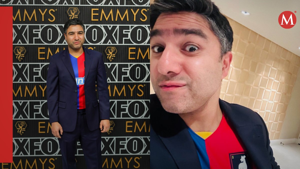 Actor de Ted Lasso llega con jersey de futbol a los Premios Emmy