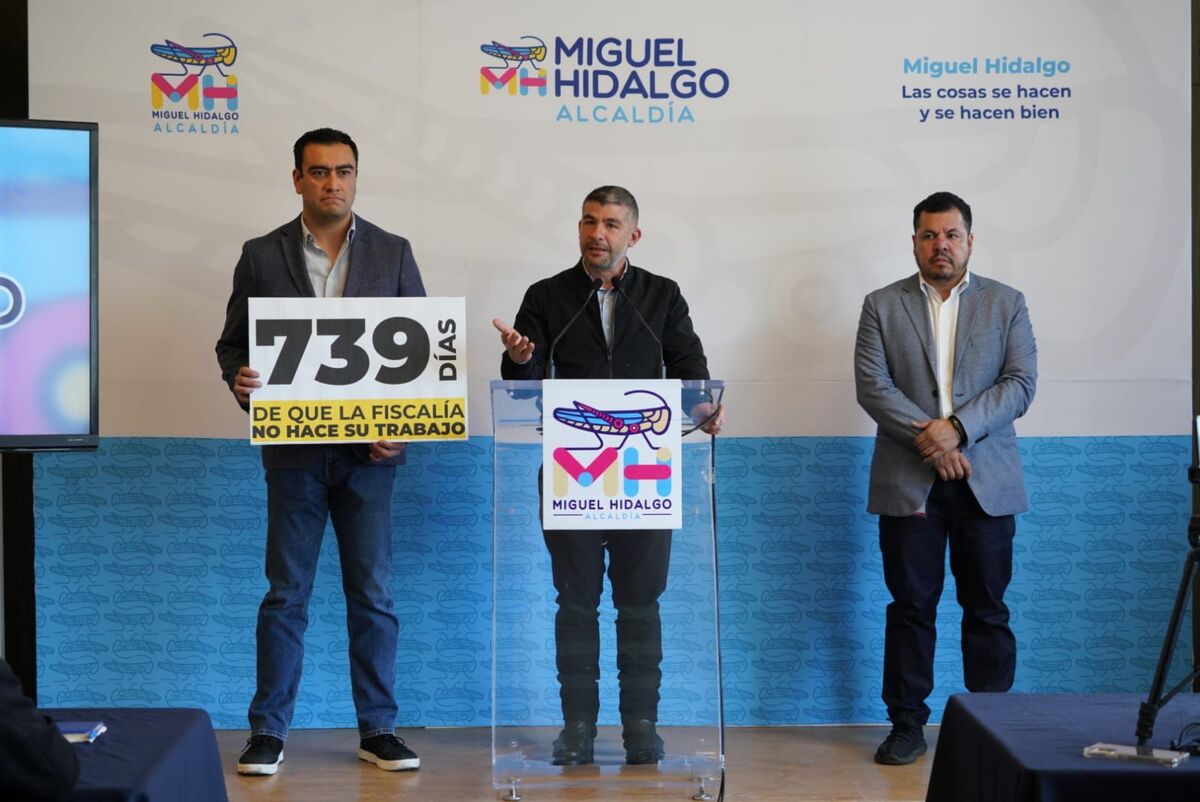 Maurio Tabe, titular de la alcaldía Miguel Hidalgo, realizó esta denuncia durante su conferencia semanal.