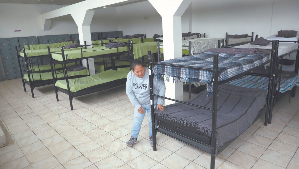 En el albergue El Refugio, en la colonia Caracol, hay capacidad para 70 personas. Leonel Rocha