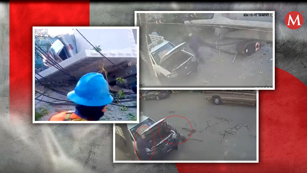 La caída de la ballena ocurrió en la colonia Acueducto. | X @DanyAlvarezca y @martiriafelix