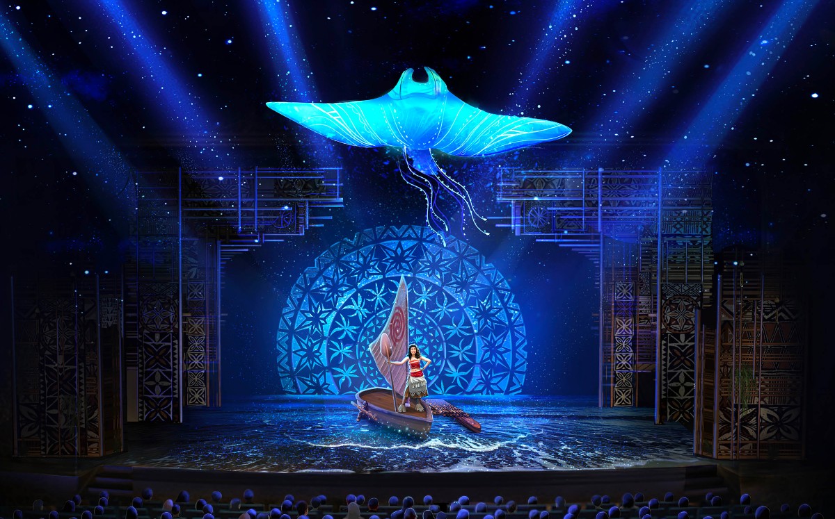 El cuento de Moana estrenará en el barco Treasure, de Disney Cruises en diciembre de 2024