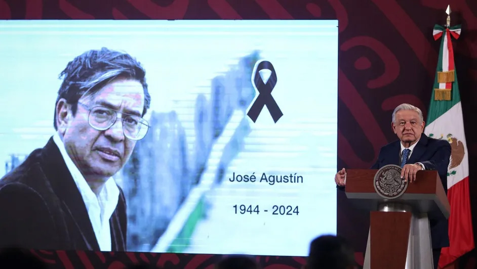 AMLO lamenta muerte de José Agustín y reconoce su obra: “de lectura obligada”