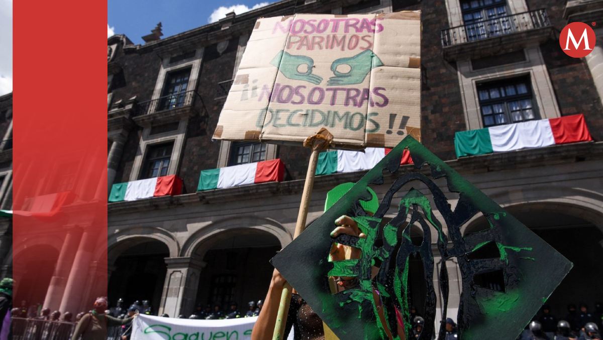 Imagen de la última manifestación en pro del aborte libre y seguro en Edomex | (Cuartoscuro)
