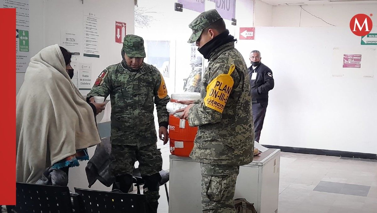 Sedena reparte bebidas calientes en municipios