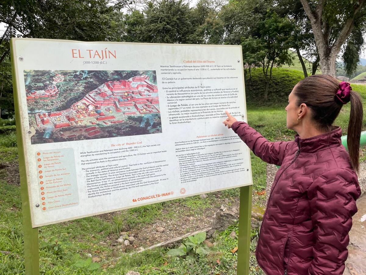 Sheinbaum visita Tajín, en Veracruz. (José Antonio Belmont)