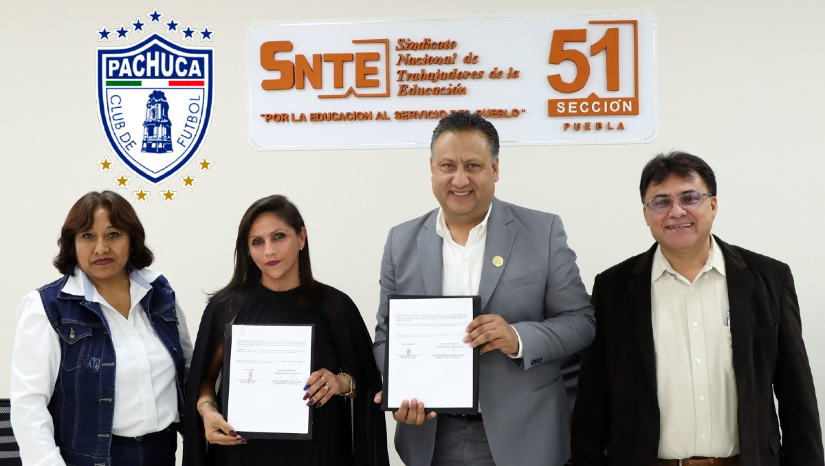 SNTE 51 y Tuzos de Pachuca implementan estrategia para el deporte en Puebla