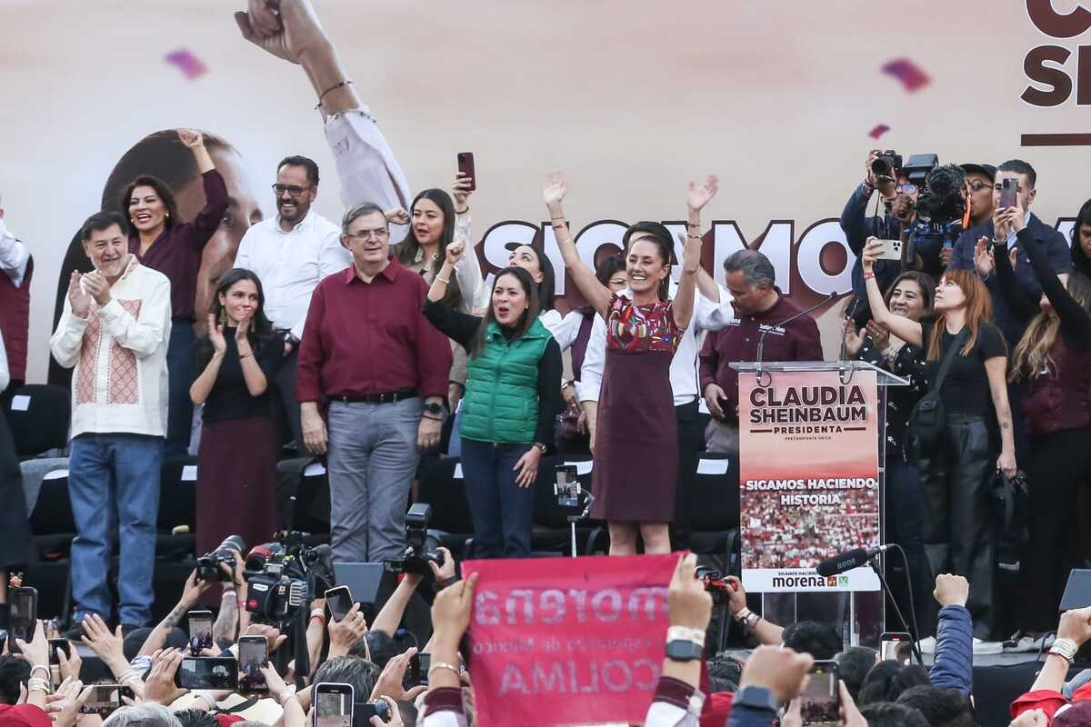 Cierre de precampaña de Claudia Sheinbaum en Ciudad de México. | Foto: Araceli López.