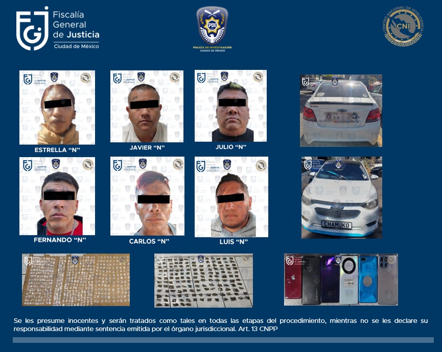 En la detención les aseguraron droga y un vehículo.