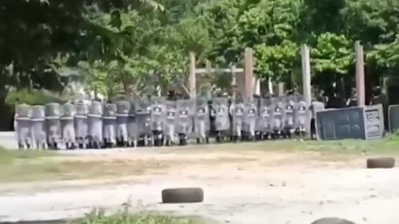 Pobladores se enfrentan a militares y Guardia Nacional en Ocosingo, Chiapas