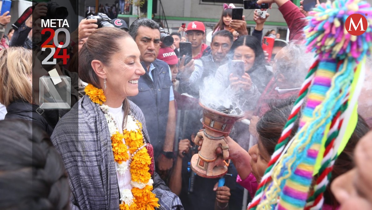 La precandidata de Morena, Claudia Sheinbuam, en Huixquilucan, Estado de México. | Javier Ríos