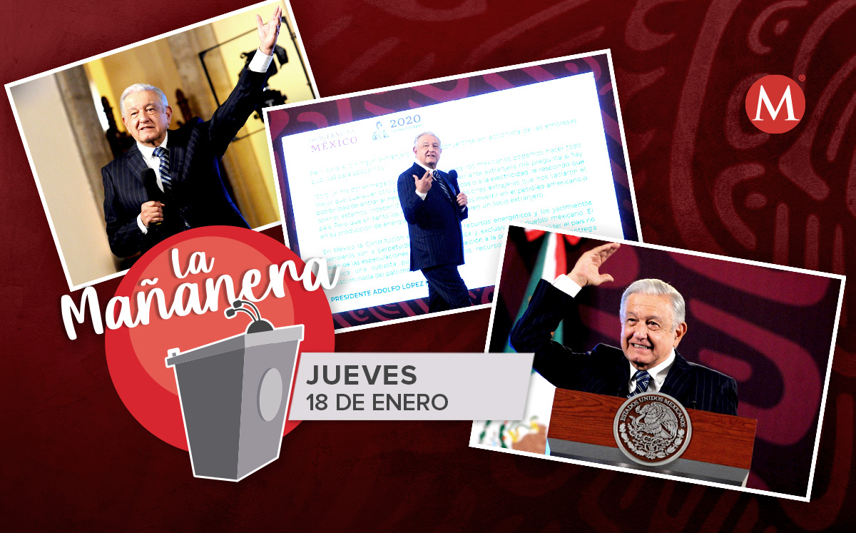 El presidente López Obrador en la mañanera desde Palacio Nacional. | Cuartoscuro