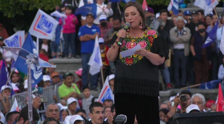 Xóchitl Gálvez en cierre de precampaña.