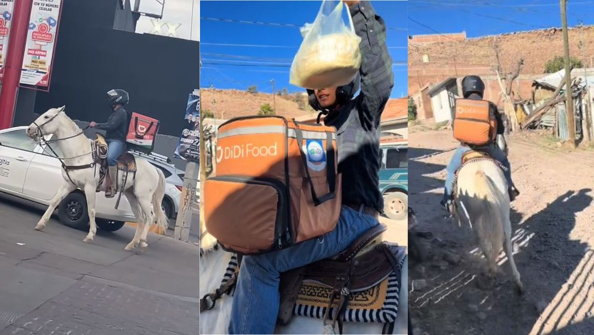 Didi repartiendo a caballo en Durango. | Especial