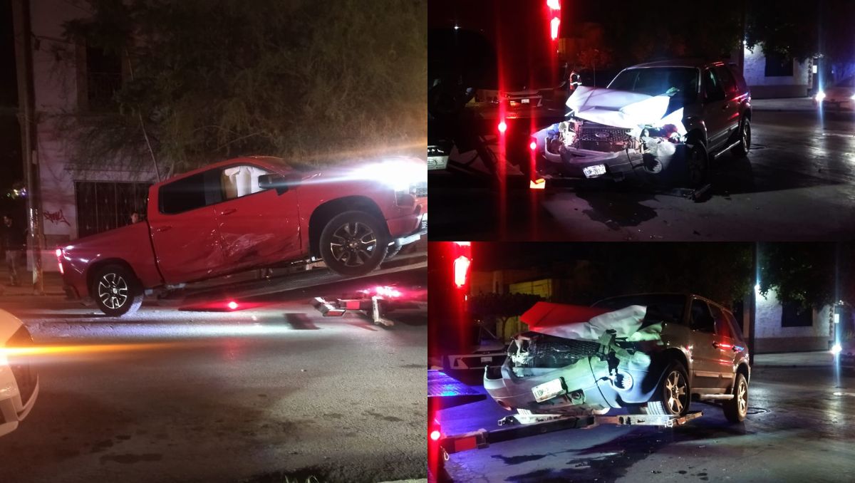 Choque en el centro de Torreón.