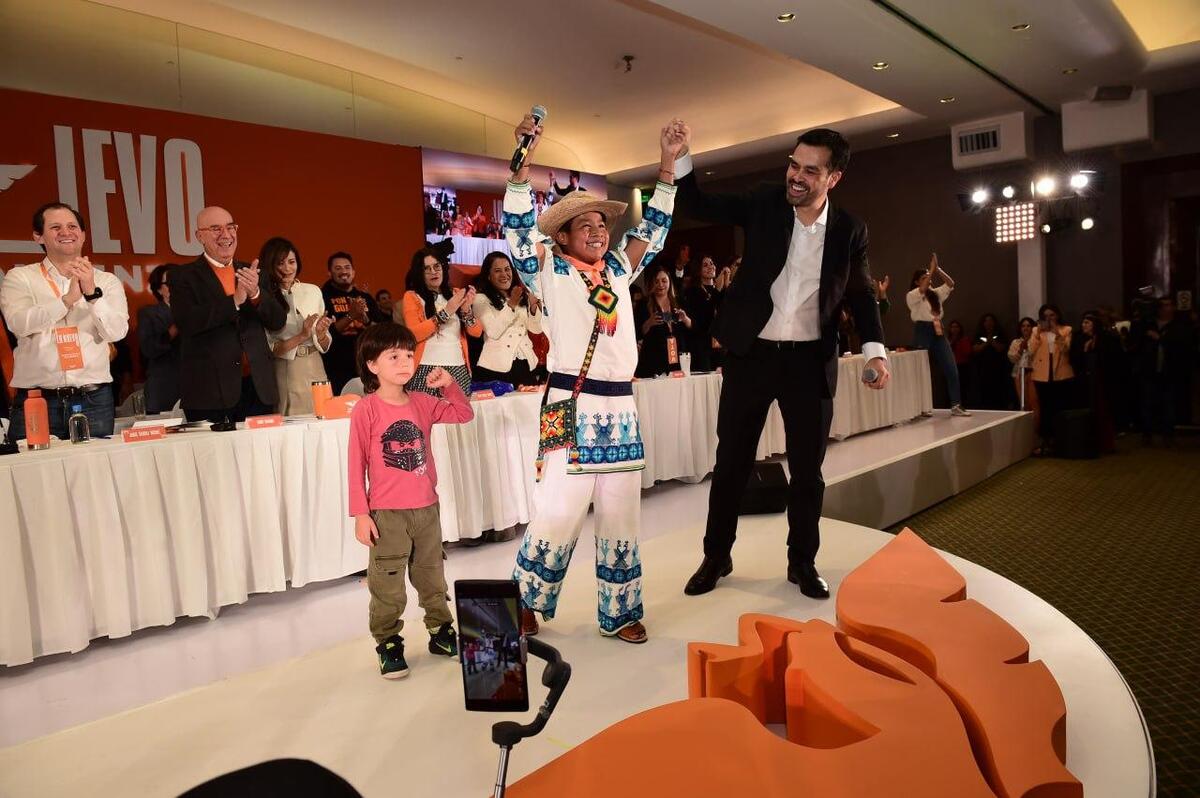 En el evento Jorge Álvarez Máynez fue nombrado como candidato presidencial electo de MC. | Foto: Jesús Quintanar