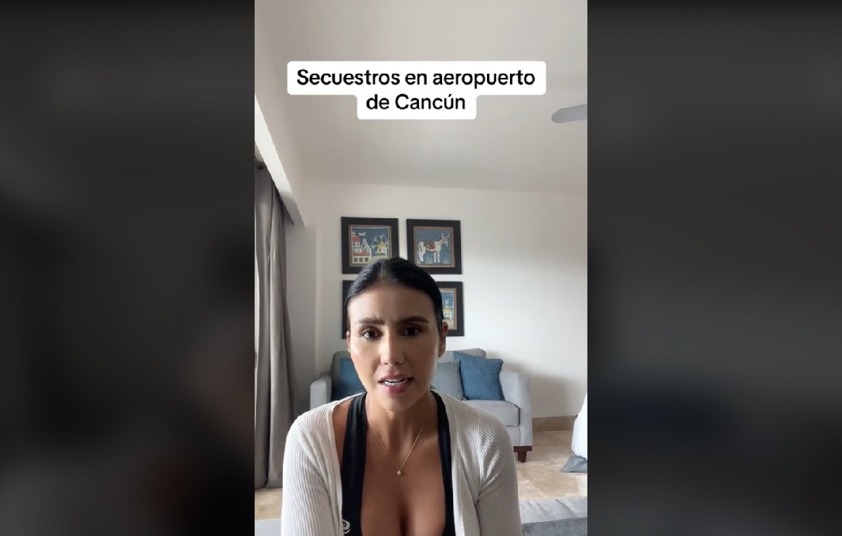 Colombiana Gina Rincón denunciando la retención de su hermano (TikTok/@gina.rincon)