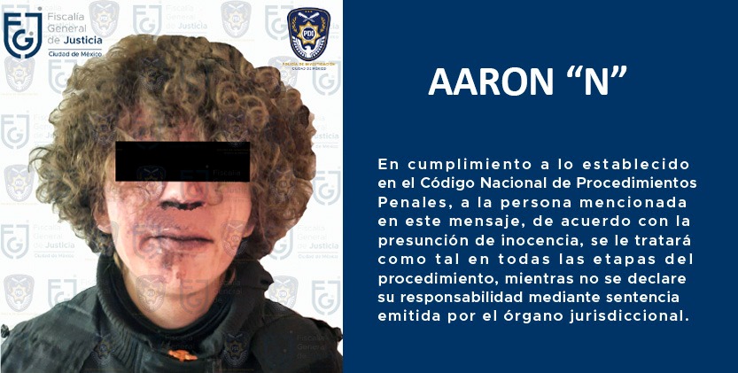 Detienen a Aaron “N”
