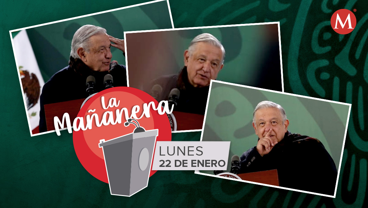 El presidente López Obrador en la mañanera desde Palacio Nacional.  | Octavio Hoyos