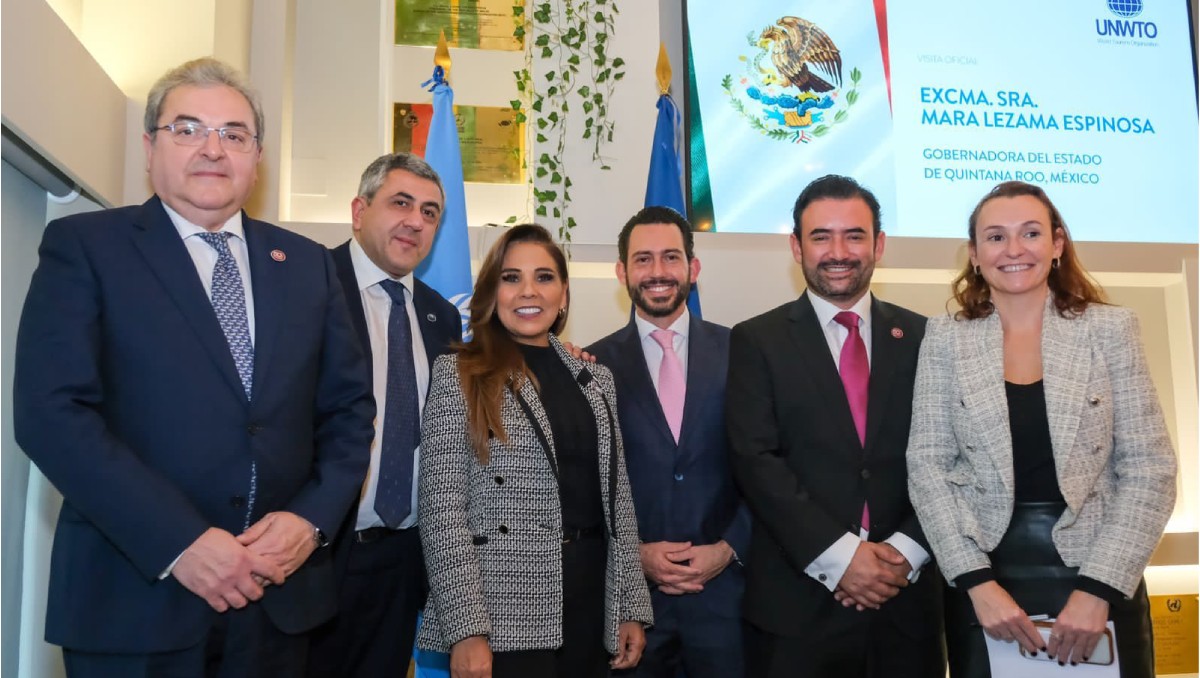 Gobernadora de Quintana Roo en la reunión de la Organización Mundial del Turismo (OMT) 2024. Foto: Especial