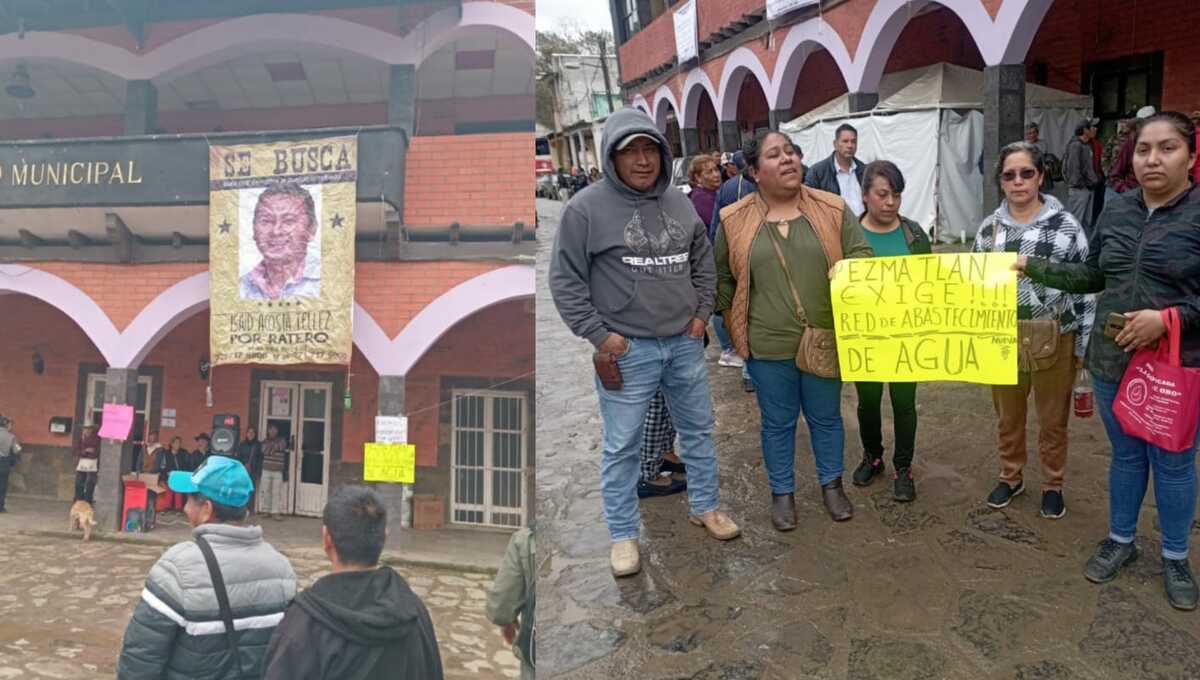 Manifestaciones en Calnali.