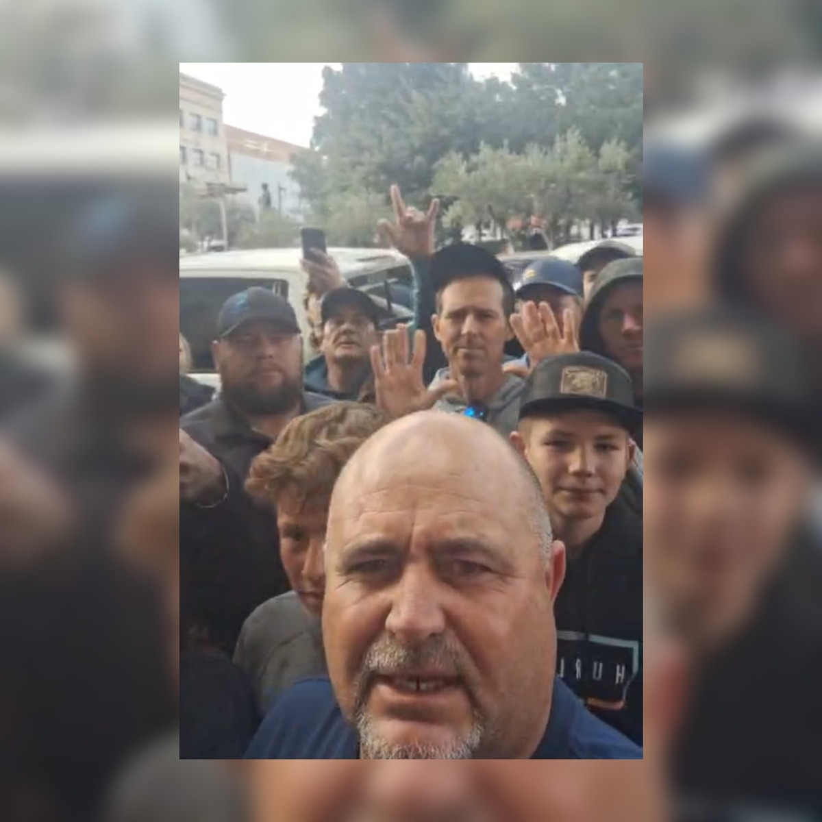 El video difundido en redes sociales fue grabado al exterior de Palacio de Gobierno.
