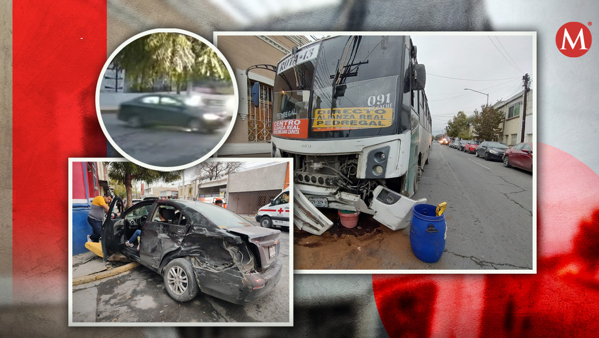 El accidente en el cruce de Tapia y Porfirio Díaz fue captado por cámaras. Especial y Agustín Martínez
