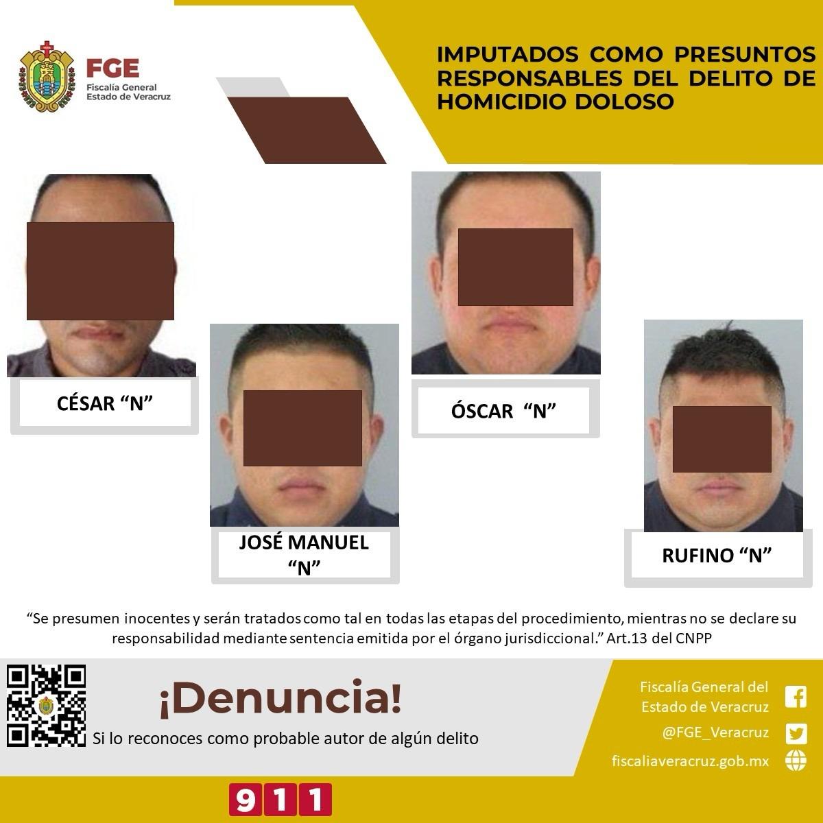 Audiencia contra cuatro de los cinco policías que asesinaron a joven en Veracruz.