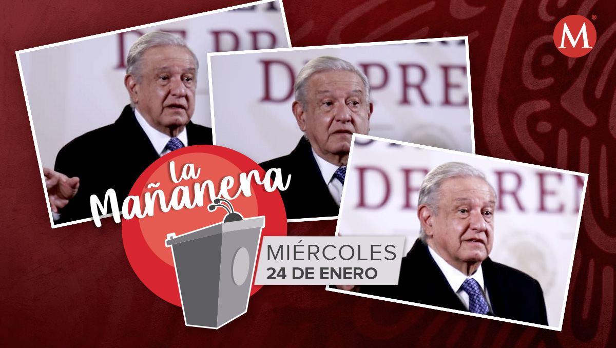 El presidente López Obrador en la mañanera desde Palacio Nacional. | Juan Carlos Bautista