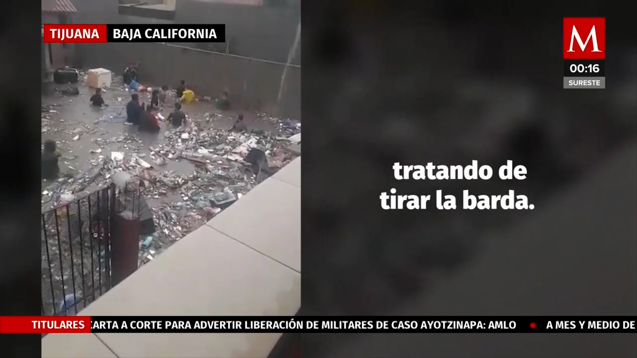 Vecinos de Riberas del Bosque en Tijuana unen esfuerzos ante tormenta invernal