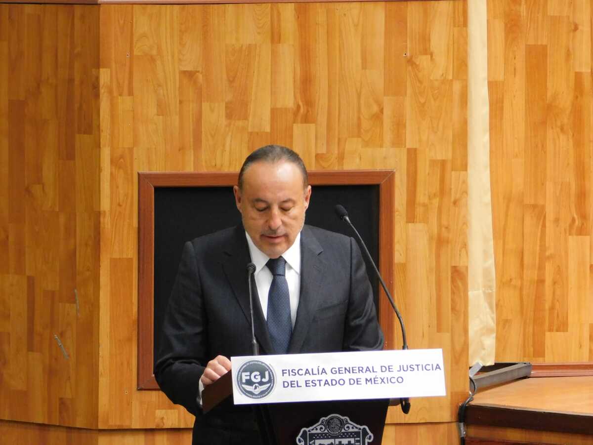 Atacan a José Luis Cervantes, fiscal de Edomex. (Foto: Abadiel Martínez)