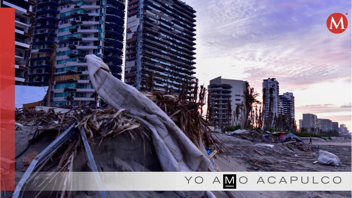 Estragos del huracán Otis en Acapulco, en la exclusiva Zona Diamante. Foto: (Cuartoscuro).