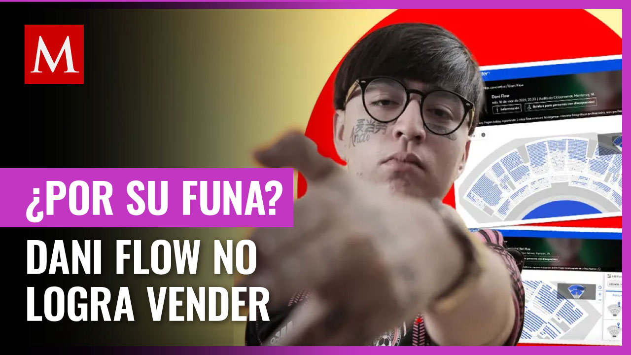 Fracasa venta de boletos para conciertos de Dani Flow en México