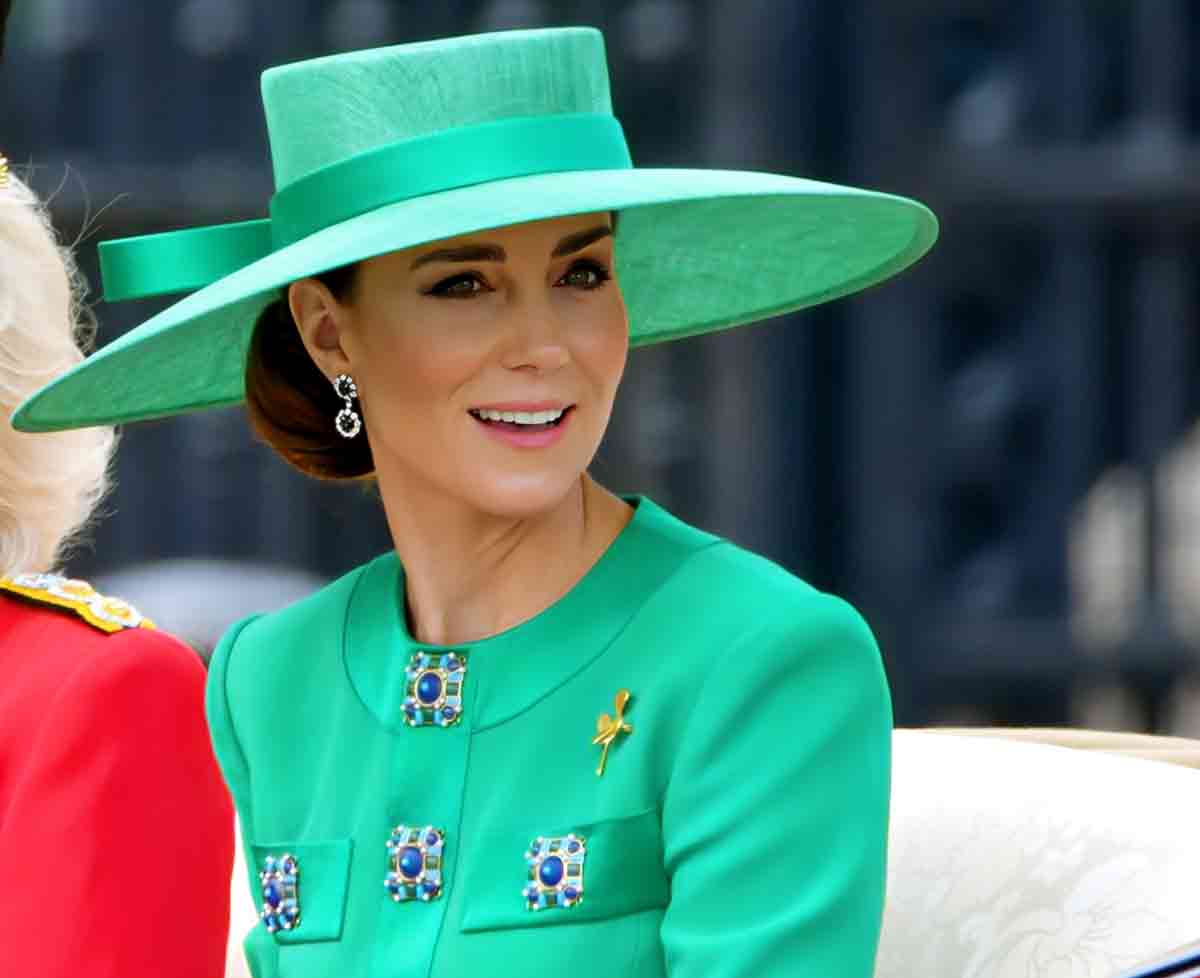 Kate Middleton, Princesa de Gales  en Trooping The Colour 2023. Foto: Shutterstock