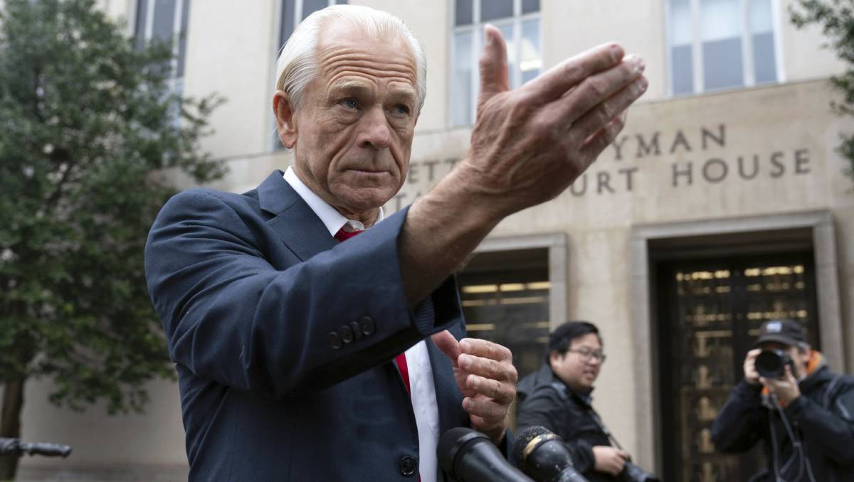 Peter Navarro adelantó que apelará la sentencia | AP