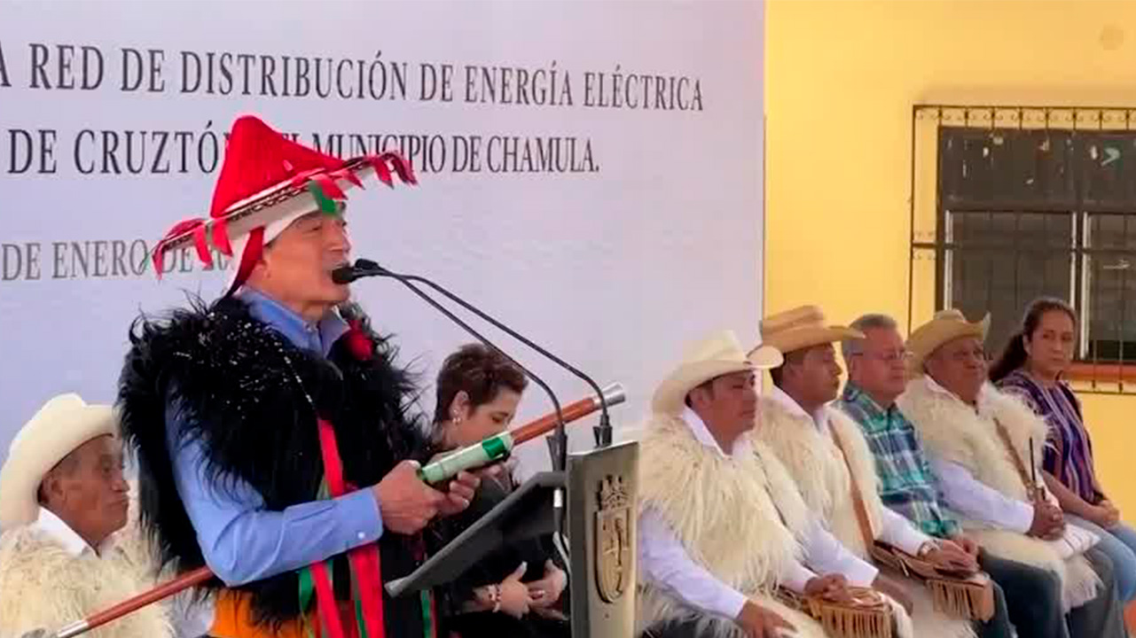 Gobernador de Chiapas inaugura red de distribución eléctrica- Grupo Milenio