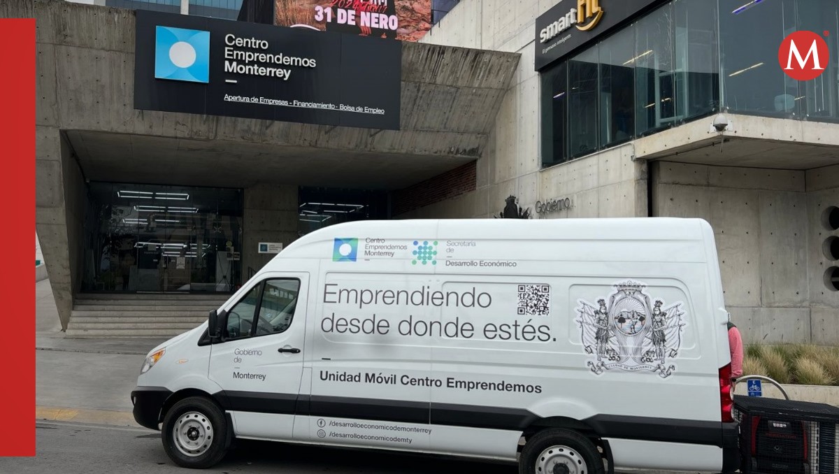 Unidad móvil del Centro Emprendemos Monterrey. Foto: Especial