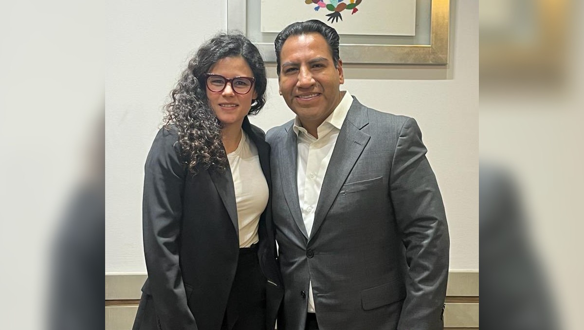 Eduardo Ramírez se reúne con Luisa María Alcalde. | Foto: Especial