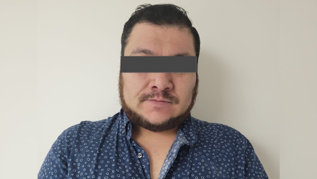 El hombre fue detenido sobre la colonia Del Maestro en Montemorelos. Foto: Especial