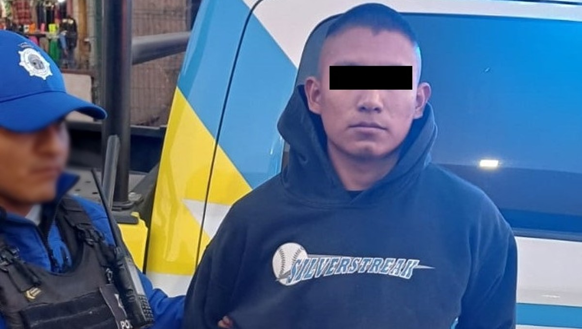 Jorge M., de 20 años, fue capturado al exterior de la Central de Autobuses, en Monterrey. Foto: Especial
