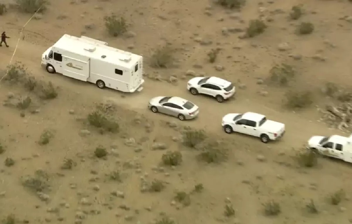 Operativo policial en el desierto de Mojave, California (AP)