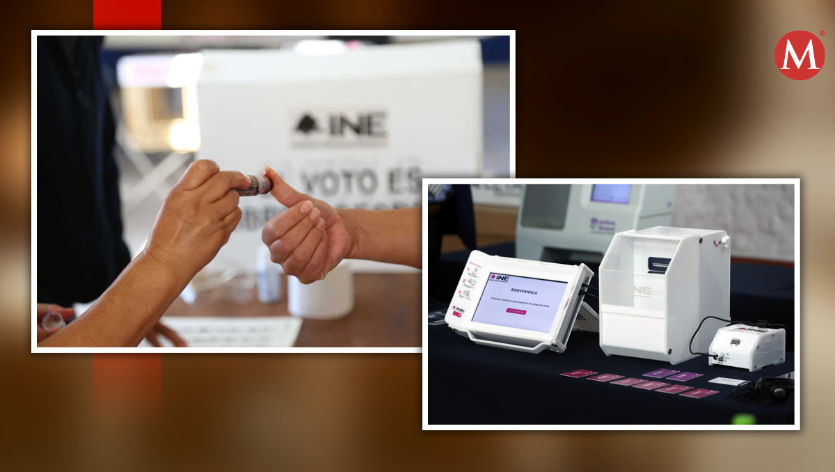 Se utilizarán las urnas electrónicas para las elecciones 2024. (INE)
