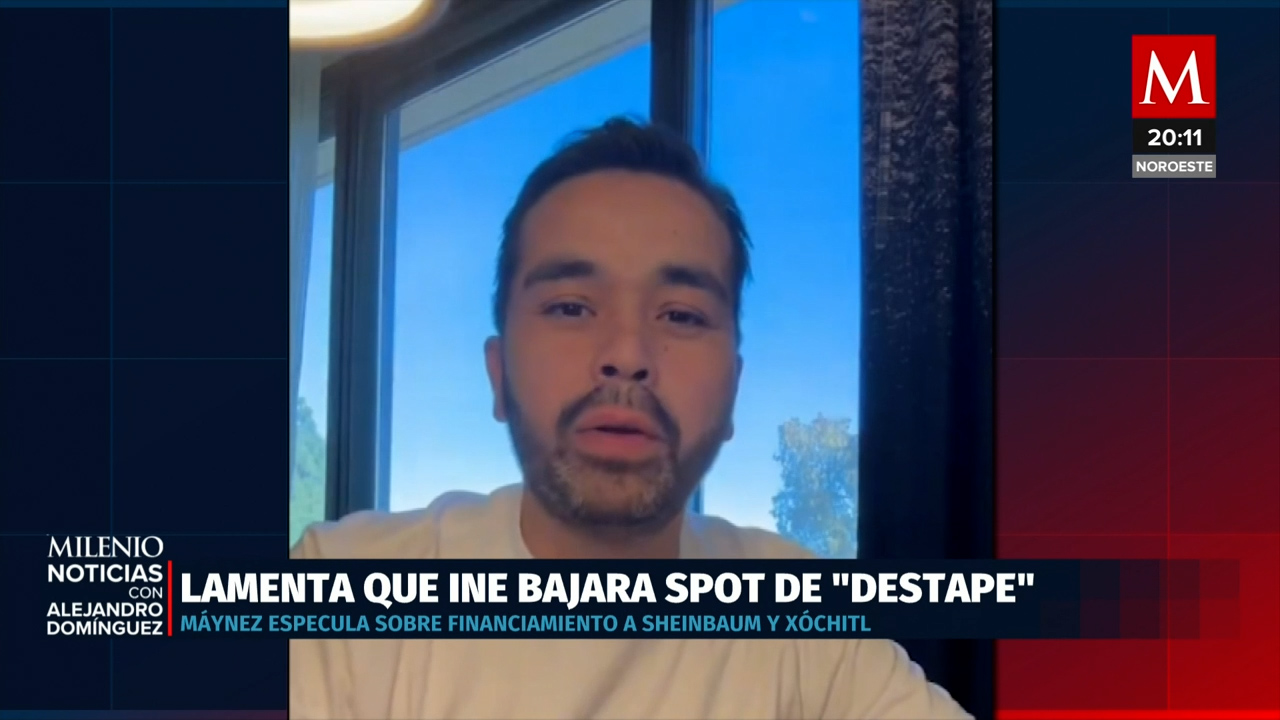 Jorge Álvarez Máynez lamenta retiro de video de su destape con Samuel García