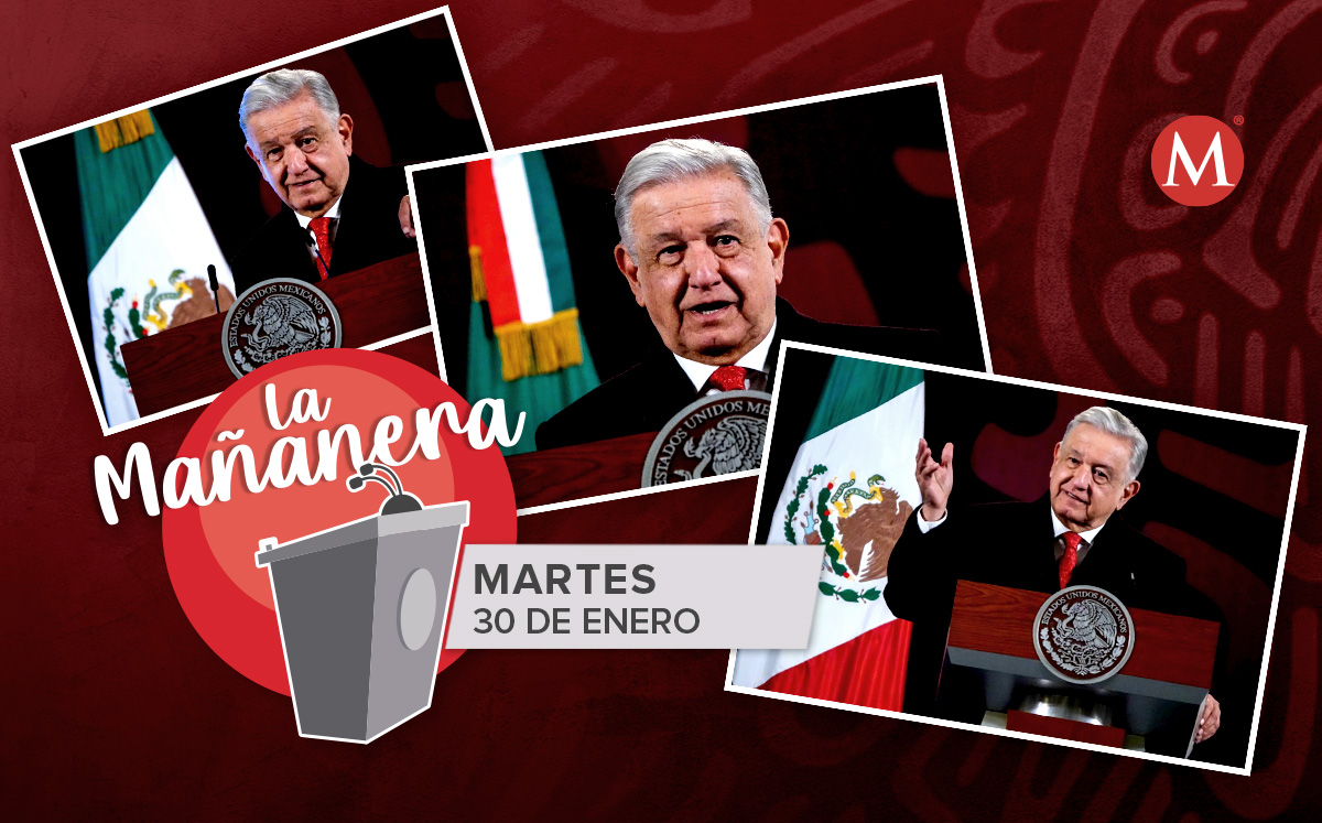 El presidente López Obrador en la mañanera desde Palacio Nacional. | Cuartoscuro